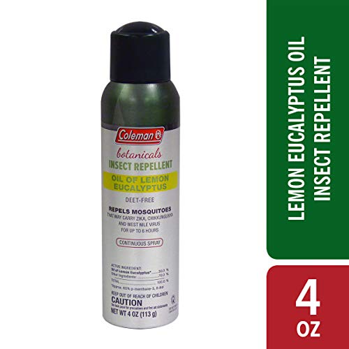 Product Cover Coleman Lemon Eucalyptus Naturally-based DEET Free Insect Repellent Spray - 4 oz Continuous Spray