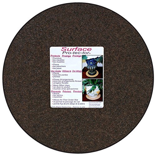 Product Cover CWP MA-1200 Synthetic Fabric Plant Mat, 12-Inch, Charcoal/Walnut Brown