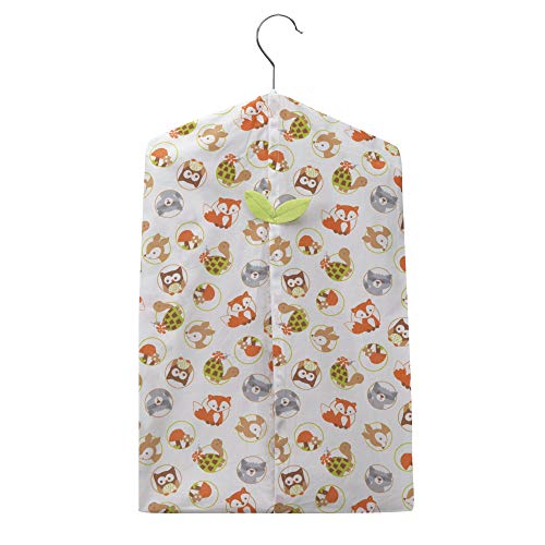 Product Cover Bedtime Originals Friendly Forest Woodland Diaper Stacker, Green/Brown/White