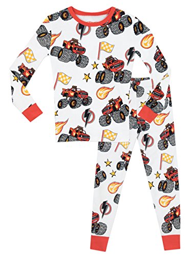 Product Cover Blaze and the Monster Machines Blaze & The Monster Machines Boys Pajamas Size 4 White