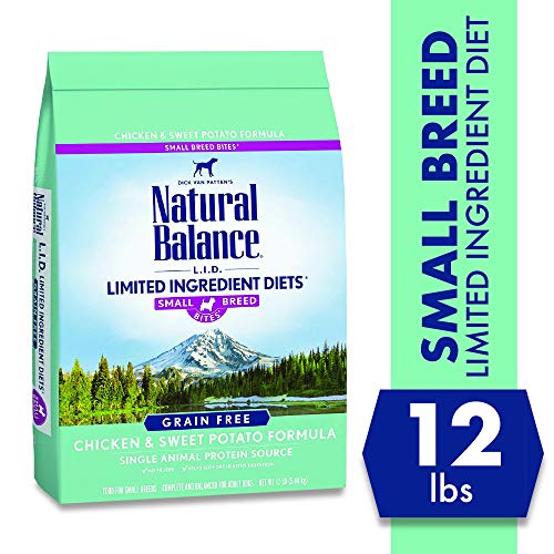 Product Cover Natural Balance L.I.D. Limited Ingredient Diets Dry Dog Food for Small Breeds, Chicken & Sweet Potato Formula, 12 Pounds, Grain Free