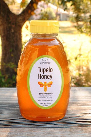 Product Cover Smiley Honey - Tupelo Honey Raw and Unfiltered (16 oz)