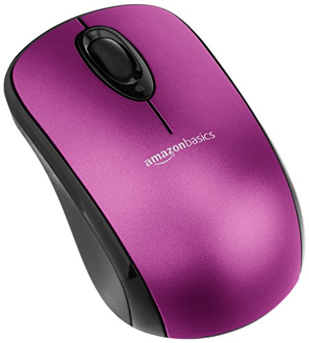 Product Cover AmazonBasics Wireless Computer Mouse with Nano Receiver - Purple