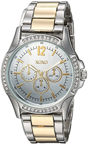 Product Cover XOXO Women's Analog-Quartz Watch with Alloy Strap, Two Tone, 19 (Model: XO192)