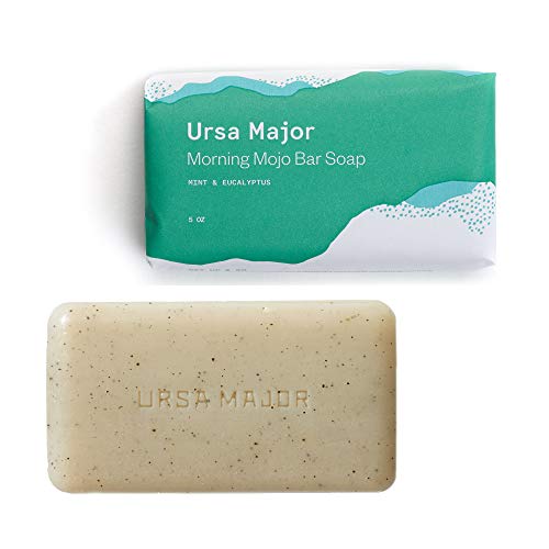Product Cover Ursa Major Natural Bar Soap | Morning Mojo Bar Soap | Exfoliating Soap with Peppermint, Eucalyptus and Rosemary | Formulated for Men and Women | 5 ounces