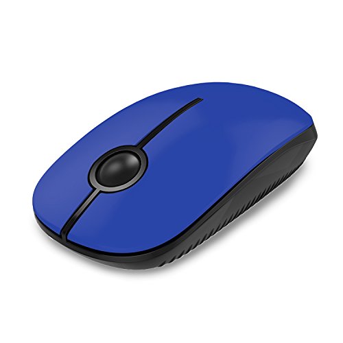 Product Cover Jelly Comb 2.4G Slim Wireless Mouse with Nano Receiver, Less Noise, Portable Mobile Optical Mice for Notebook, PC, Laptop, Computer, MacBook MS001 (Blue)