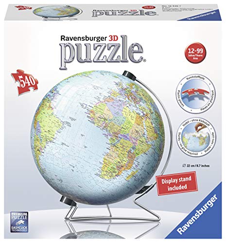 Product Cover Ravensburger The Earth 540 Piece 3D Jigsaw Puzzle for Kids and Adults - Easy Click Technology Means Pieces Fit Together Perfectly