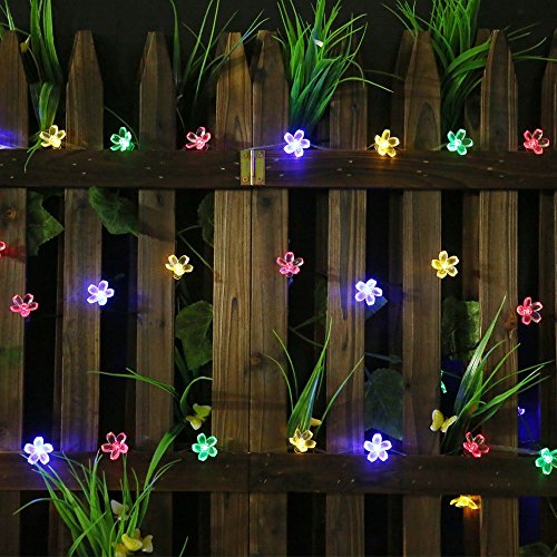 Product Cover SKYFIRE 50 LED Solar-Powered Flower Bulbs Outdoor String Lights (Multi Color)