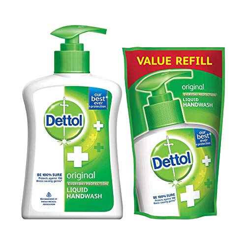 Product Cover Dettol Liquid Handwash (Original) - 200 ml with Free Dettol Liquid Handwash Refill- 175 ml