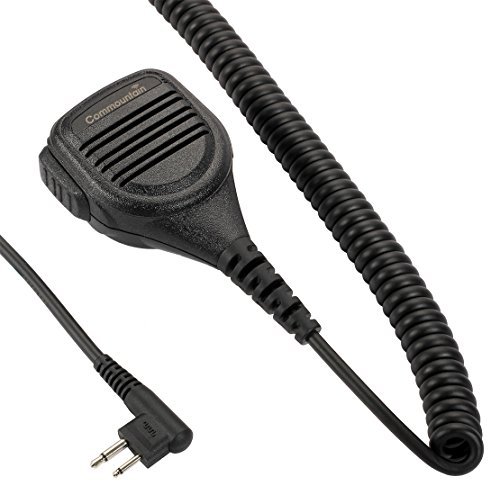 Product Cover Speaker Mic with Reinforced Cable for Motorola Radios BPR40 CP200D CP200 CP200XLS CP185 CLS1410 CLS1110 DTR410 PR400 RDU4100 RDU4160D RMU2040 RMU2080D RMU2080 CLS DTR RDU RMU,2 Pin Shoulder Microphone