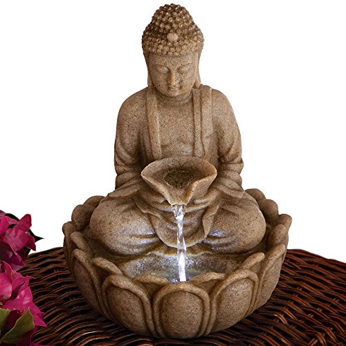 Product Cover Bits and Pieces - Indoor Buddha Fountain - Zen Tabletop Water Fountain