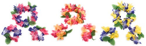 Product Cover Mahalo Floral Leis Headband and Wrist Set ( Set of 12 )