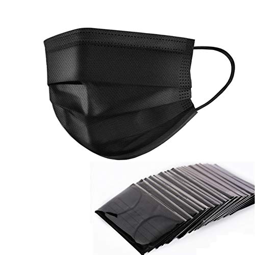 Product Cover Yamde 50 Pcs Disposable Earloop Face Masks Germ Dust Protection Four Layer Activated Carbon Filter Face Masks