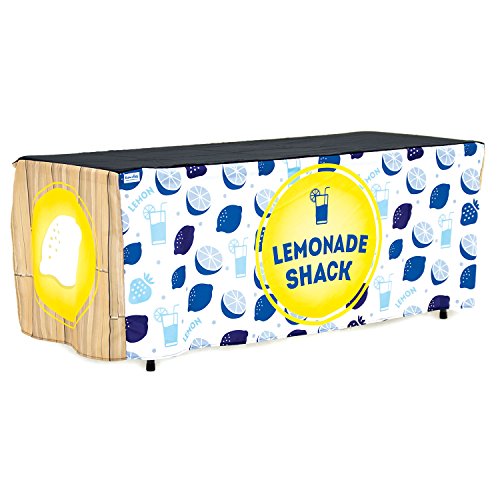 Product Cover HIDEABOO - Lil' Biz Polyester Easy Lemonade Stand 6' Card Table Cover