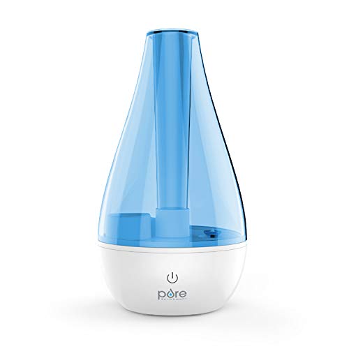 Product Cover Pure Enrichment MistAire Studio Ultrasonic Cool Mist Humidifier for Small Rooms - Portable Humidifying Unit Ideal for Travel with High and Low Mist Settings, Optional Night Light and Auto Shut-Off