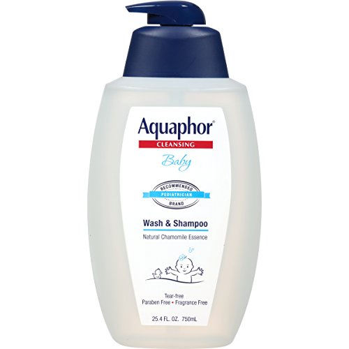 Product Cover Aquaphor Baby Wash and Shampoo - Mild, Tear-free 2-in-1 Solution for Baby's Sensitive Skin - 25.4 fl. oz. Pump