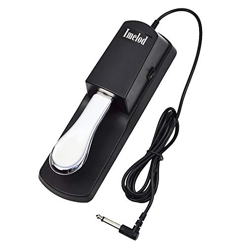 Product Cover Imelod Digital Piano and Keyboard Sustain Pedal for Yamaha,Roland,Casio,Korg,Behringer,Moog - Universal Foot Pedal Black