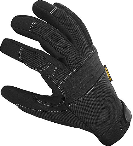 Product Cover Durable Padded Work Gloves with Anti Vibrant Firm Grip, Touch Screen Tip; Comfortable Protective Workwear, EN388 Certified Safety, Washable for Working, Tactical, Mechanic, Duty and General Utility