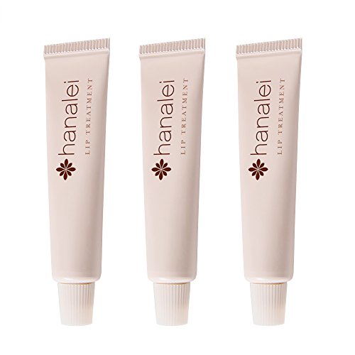 Product Cover Lip Treatment by Hanalei, Made with Kukui Oil, Shea Butter, Agave, and Grapeseed Oil Soothe Dry Lips, (Cruelty free, Paraben Free) MADE IN USA (Clear Travel-size 3 pack (5ml/5g/0.17oz x 3 tubes)