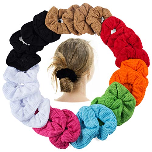 Product Cover CoverYourHair Scrunchies for Hair - Colorful Scrunchies for Women- Scrunchy Hair Ties - Assorted Hair Accessories