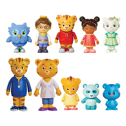 Product Cover Daniel Tiger's Neighborhood Friends & Family Figure Set (10 Pack) Includes: Daniel, Friends, Dad & Mom Tiger, Tigey & Exclusive Figure Pandy