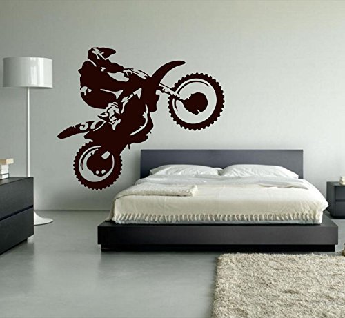 Product Cover Ditooms Motocross Wall Decal Dirt Bike Vinyl Wall Decor Motorcycle Sports Wall Stickers