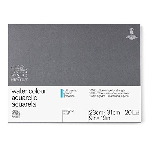Product Cover Winsor & Newton Professional Watercolor Paper Block, Cold Pressed 140lb, 9