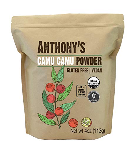 Product Cover Anthony's Organic Camu Camu Berry Powder, 4oz, Gluten Free, Vegan & Non GMO