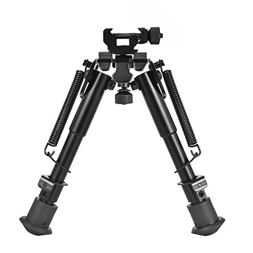 Product Cover CVLIFE 6-9 Inches Tactical Bipod Adjustable Spring Return with 360 Degree Swivel Picatinny Adapter