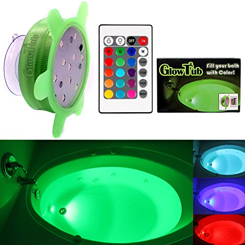 Product Cover GlowTub Underwater Remote Controlled LED Color Changing Light for bathtub or spa - Battery Operated