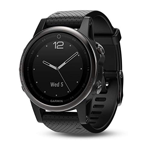 Product Cover Garmin fēnix 5s, Premium and Rugged Smaller-Sized Multisport GPS Smartwatch, Sapphire Glass, Black
