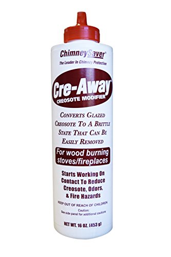 Product Cover ChimneySaver Cre-Away Creosote Modifier (16 Oz Squeeze Bottle) - The Original Creosote Remover for Chimneys, Wood Stove Cleaner, Wood Burning Fireplace