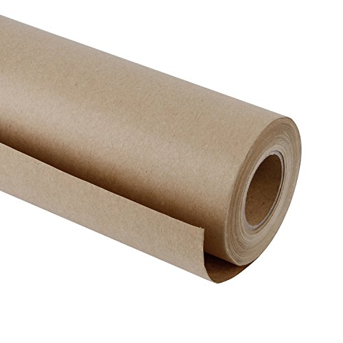 Product Cover RUSPEPA Kraft Paper Roll - 36 Inch x 100 Feet - Recycled Paper Perfect for Gift Wrapping, Craft, Packing, Floor Covering, Dunnage, Parcel, Table Runner