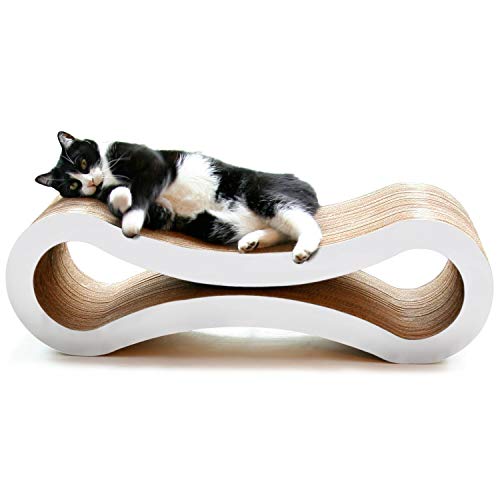 Product Cover PetFusion Ultimate Cat Scratcher Lounge, Large, Cloud White
