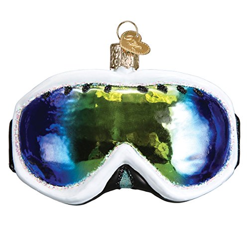 Product Cover Old World Christmas Ornaments: Snow and Ski Collection Glass Blown Ornaments for Christmas Tree, Ski Goggles