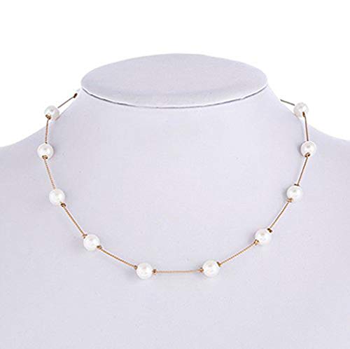 Product Cover Shining Diva Fashion Choker Pearl Party Wear Necklace for Girls/Women