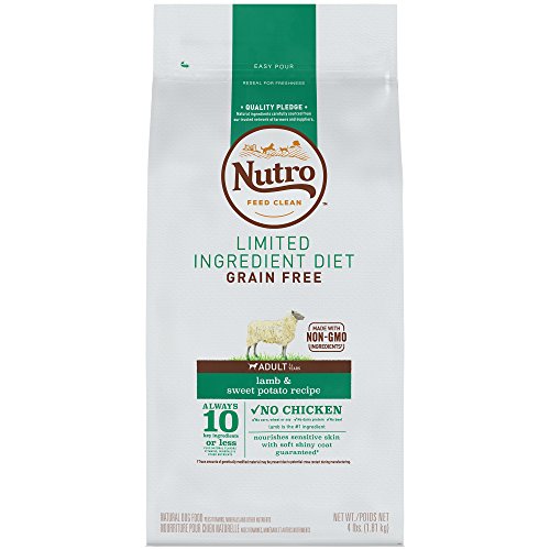 Product Cover NUTRO Limited Ingredient Diet Natural Adult Dry Dog Food Lamb & Sweet Potato, 4 lb. Bag
