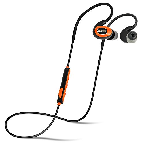 Product Cover ISOtunes PRO Bluetooth Earplug Headphones, 27 dB Noise Reduction Rating, 10 Hour Battery, Noise Cancelling Mic, OSHA Compliant Bluetooth Hearing Protector (Safety Orange)