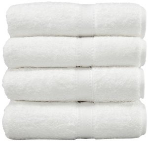Product Cover RBK White Cotton Large Bath Towels (Pack Of 4)