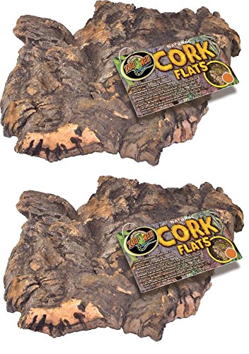 Product Cover Zoo Med (2 Pack Natural Cork Bark Flat, Small