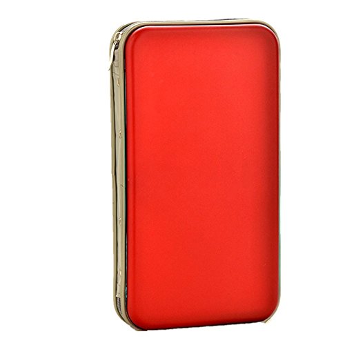 Product Cover Yamde 72 Capacity Classic CD/DVD case Wallet, Storage,Holder,Booklet,Cases Binder(red)