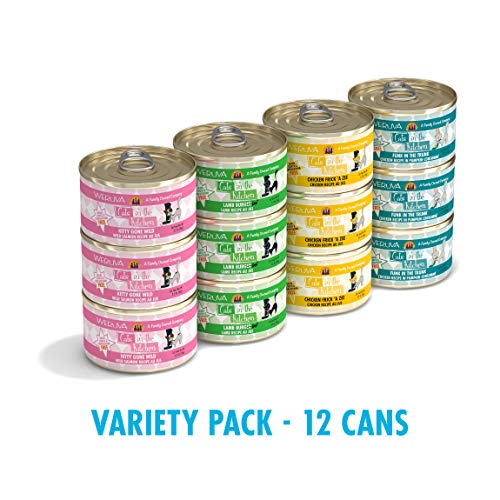 Product Cover Weruva Cats in the Kitchen, Variety Pack, Kitchen Cuties, Wet Cat Food by Weruva, 3.2oz Cans (Pack of 12)