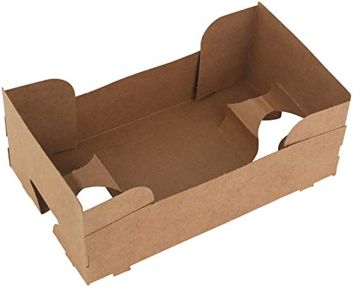 Product Cover MT Products 4 Corner Pop-Up Paperboard Food and Drink J-Type Tray Perfect for Holding Food and Liquids in One Place at Stadium or Theater (25 Pieces)
