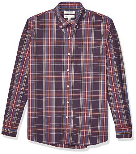 Product Cover Amazon Brand - Goodthreads Men's Long-Sleeve Plaid Poplin Shirt