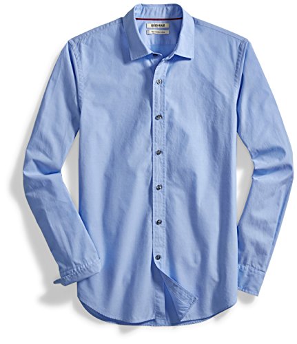Product Cover Amazon Brand - Goodthreads Men's Slim-Fit Long-Sleeve Solid Poplin Shirt