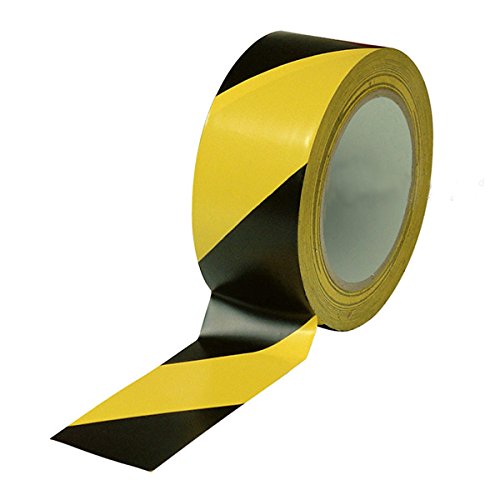 Product Cover Black & Yellow Hazard Warning Safety Stripe Tape • 2