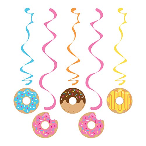 Product Cover Creative Converting 324238 Donut Party Dizzy Danglers, Multisizes, Multicolor