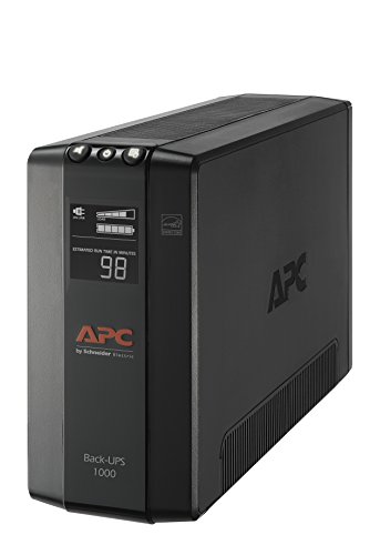 Product Cover APC UPS, 1000VA UPS Battery Backup & Surge Protector with AVR, Back-UPS Pro Uninterruptible Power Supply (BX1000M)