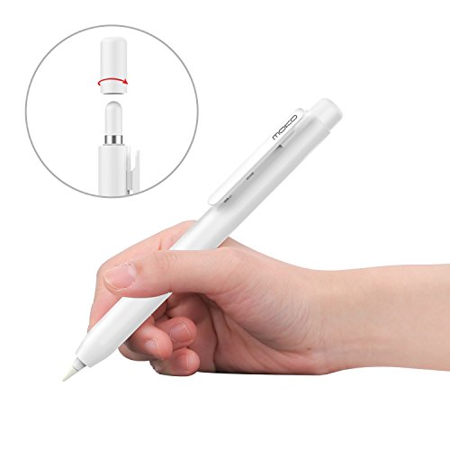 Product Cover MoKo Holder Case for Apple Pencil, Retractable Tip Cap for New iPad 10.2 2019/iPad Air (3rd Generation) 10.5