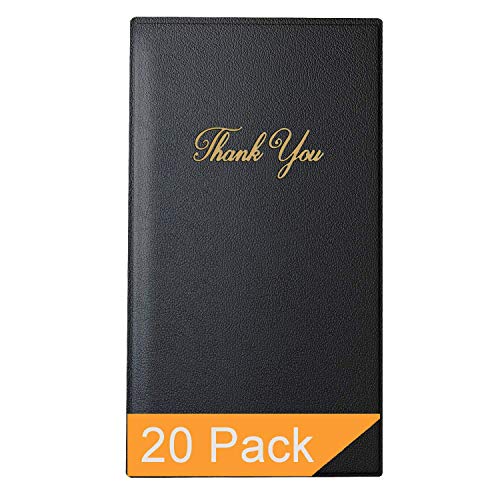 Product Cover Restaurant Check Presenters - Guest Check Card Holder with Gold Thank You Imprint - 5.5